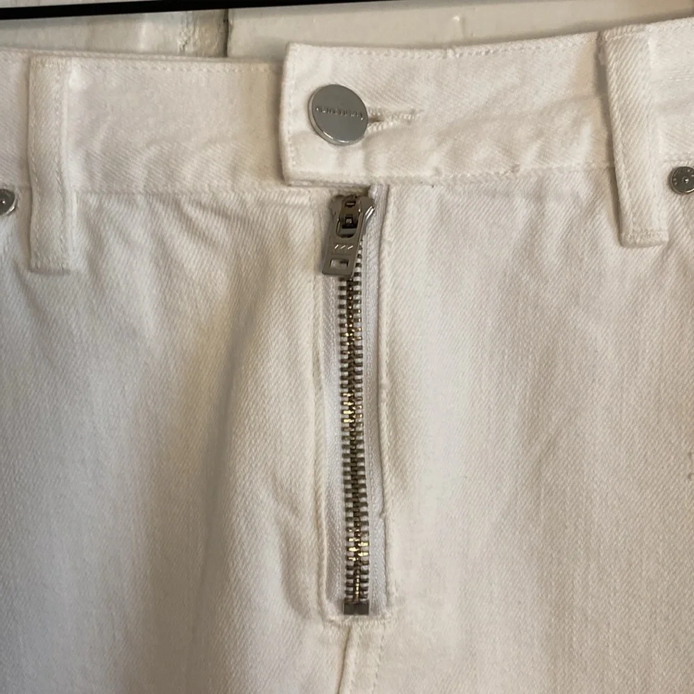 Sanctuary Denim white denim skirt ripped cute - Picture 2 of 6